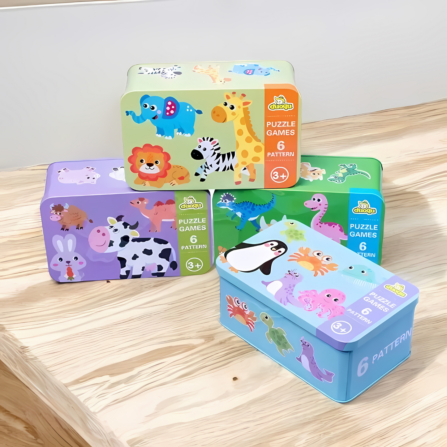 Set 3 Puzzles de Animales