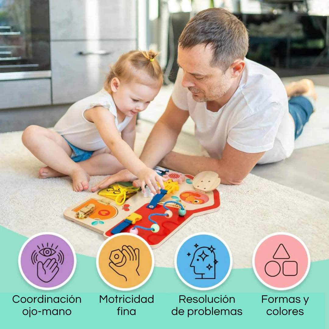 Tablero Actividades 8 en 1 - Madera