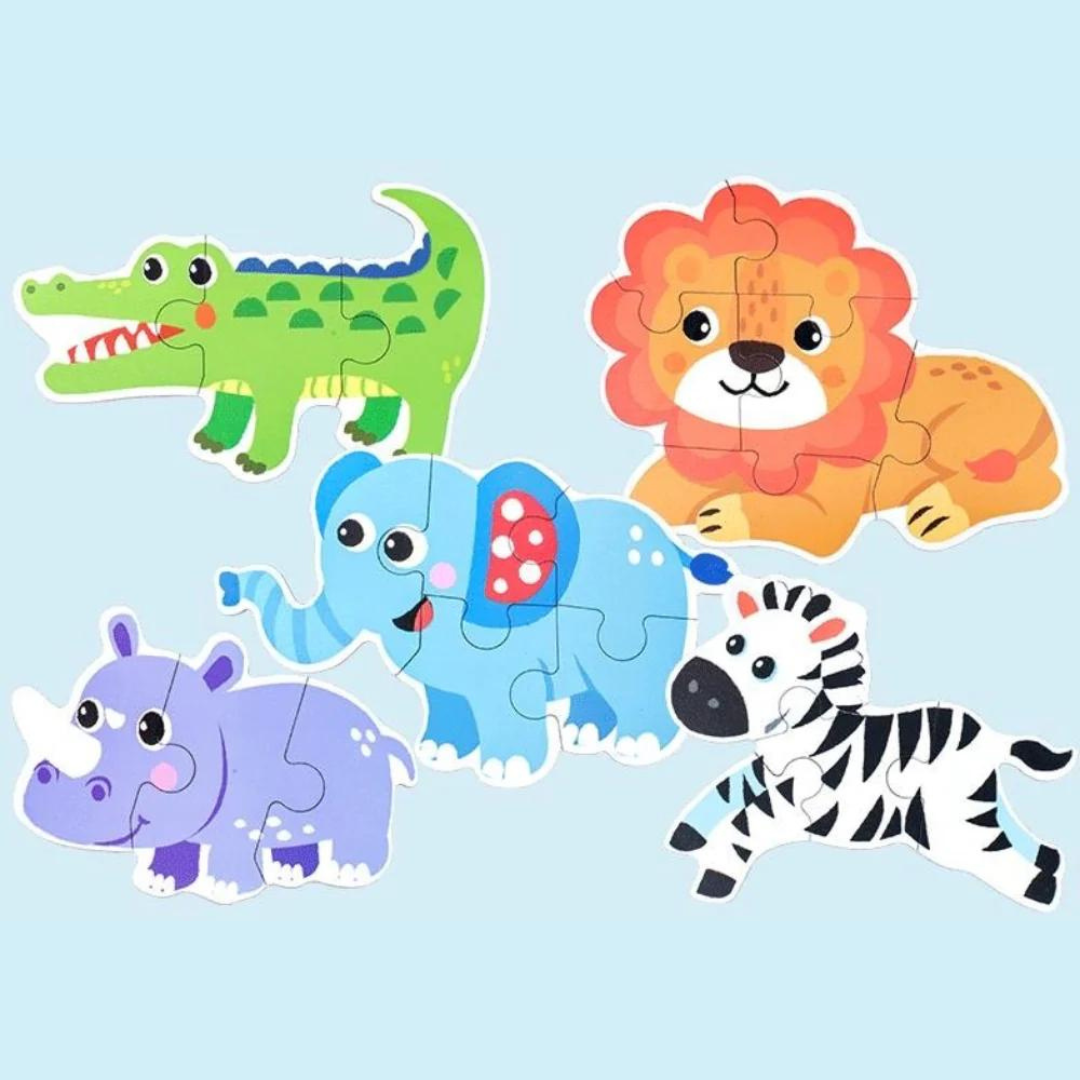 Set 3 Puzzles de Animales