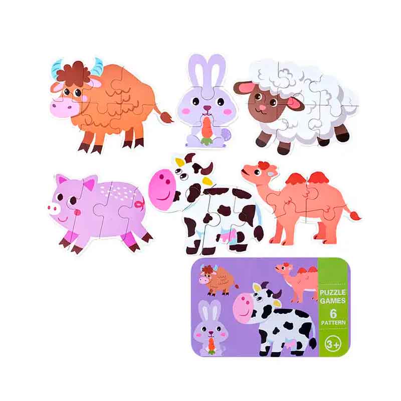 Set 3 Puzzles de Animales