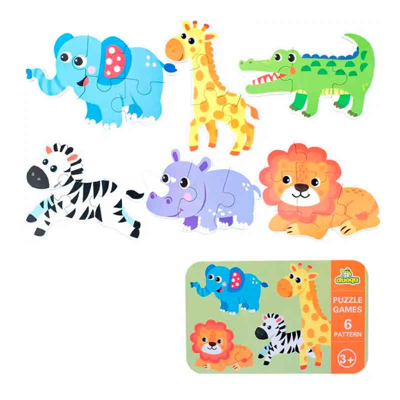 Set 3 Puzzles de Animales