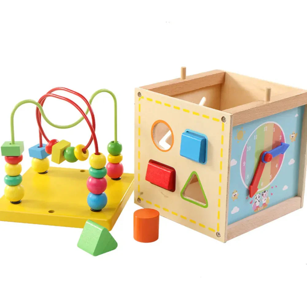 Cubo Didáctico 5 en 1 - Madera