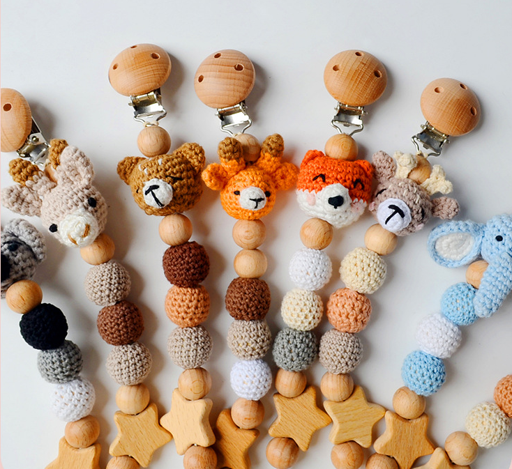 Porta Chupete Crochet – Baby Caba