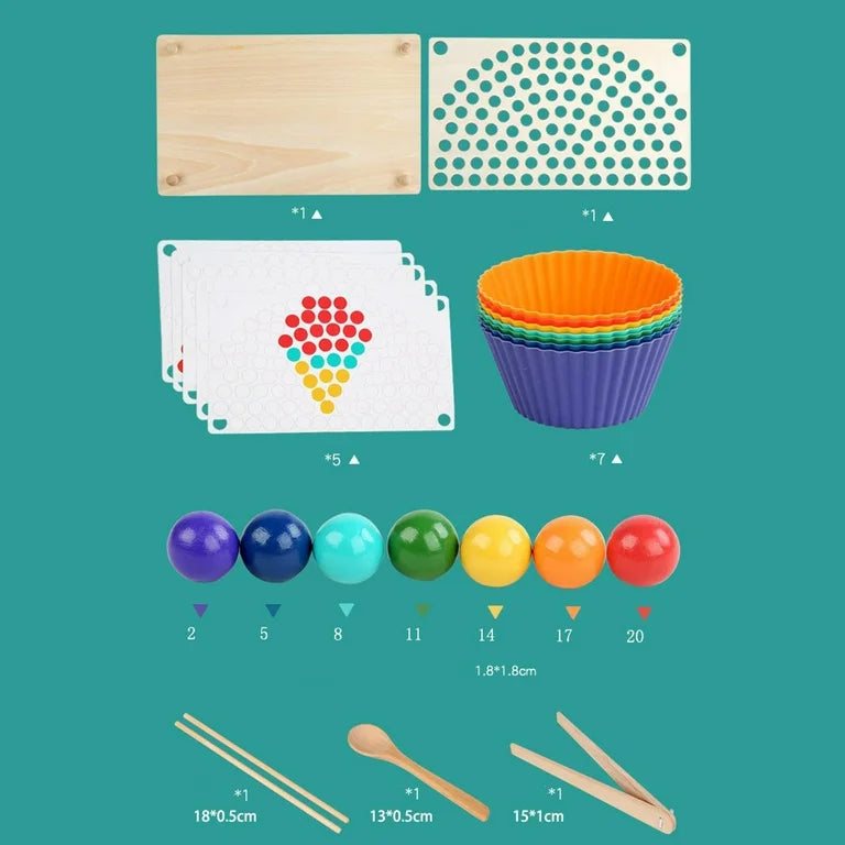 Tablero Patrones de Colores- Madera Montessori