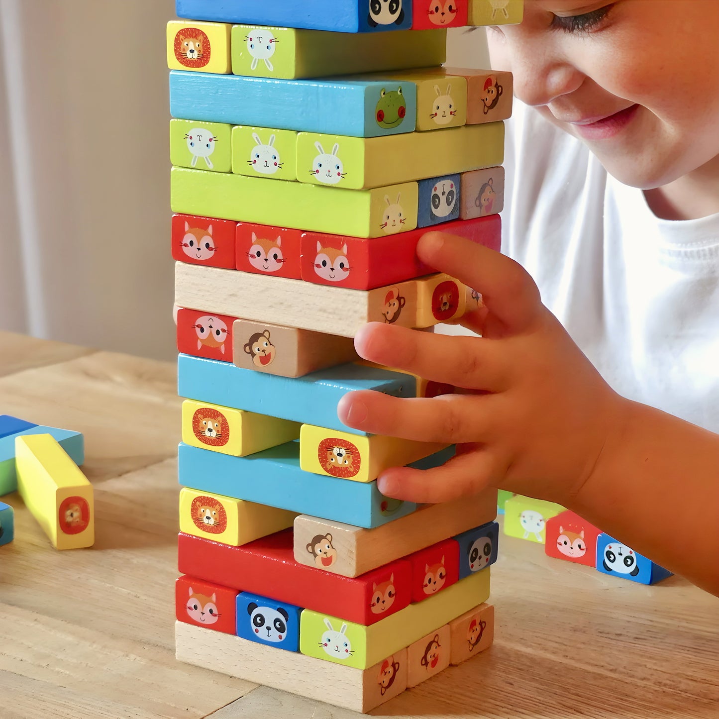 Jenga Animales de Madera