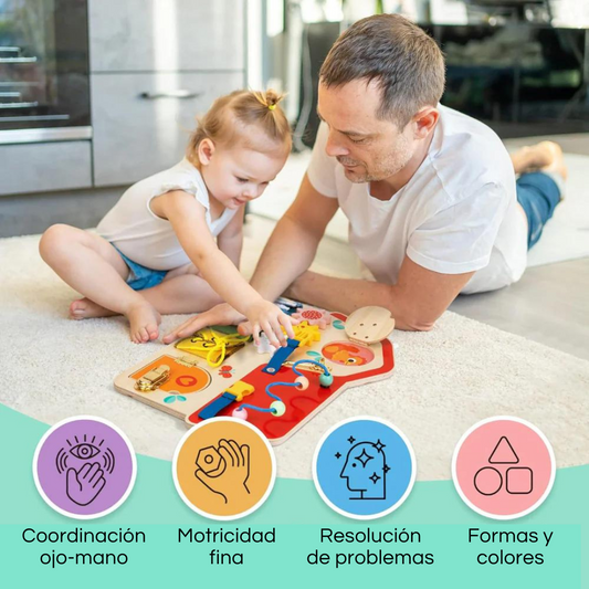Tablero Actividades 8 en 1 - Madera