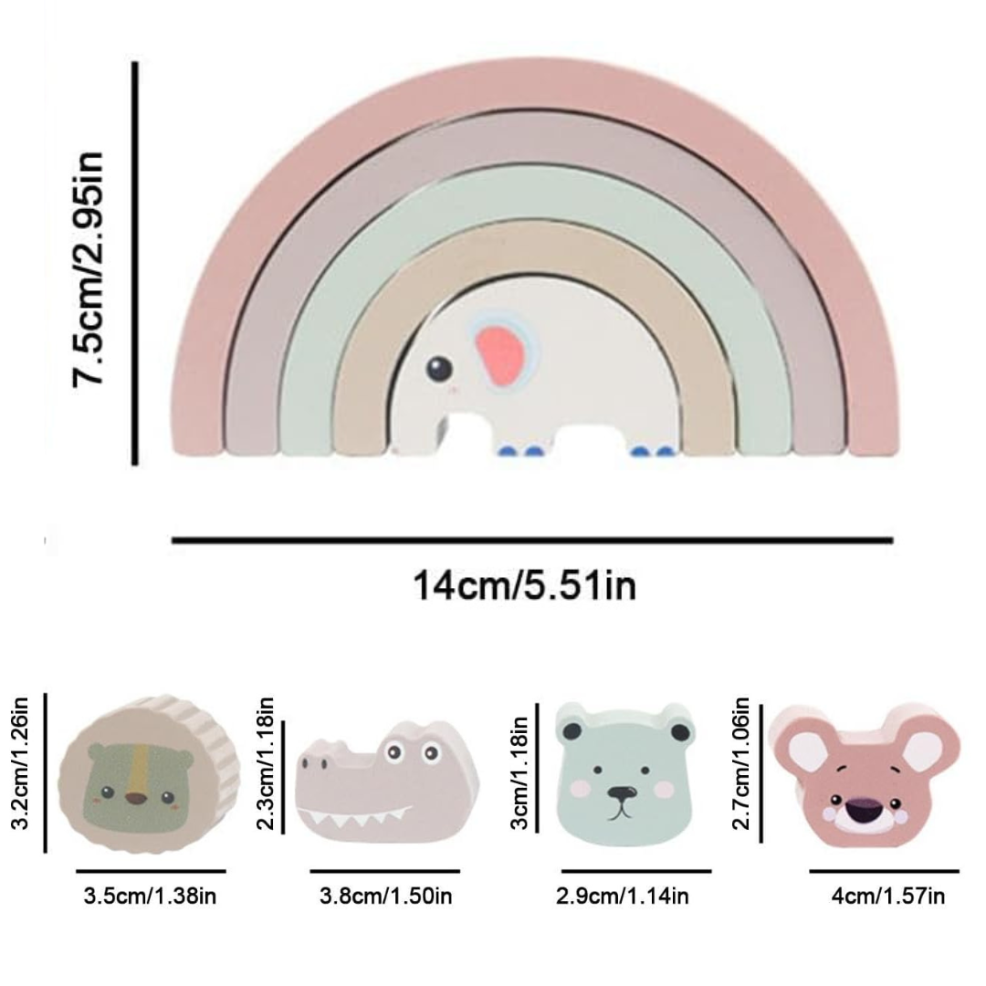Arcoiris Apilable de Madera