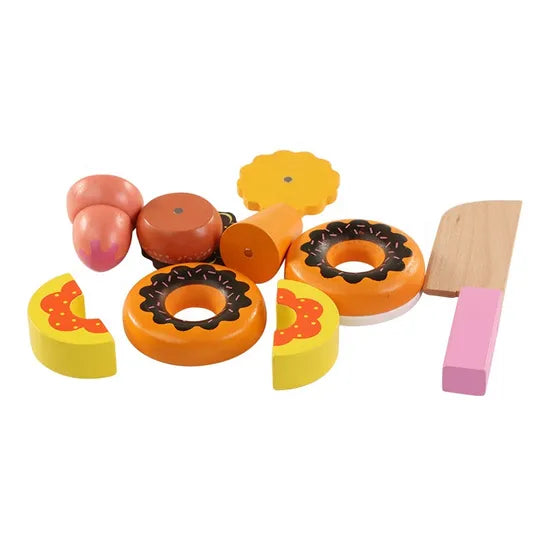 Set Frutas y pasteles - Madera