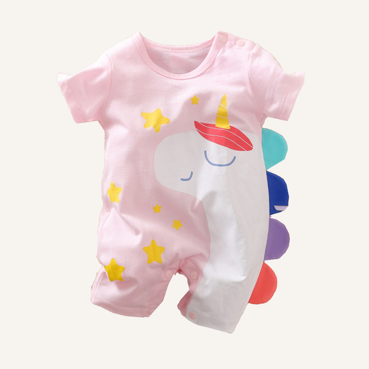 Enterito Unicornio m/corta sobre fondo crema