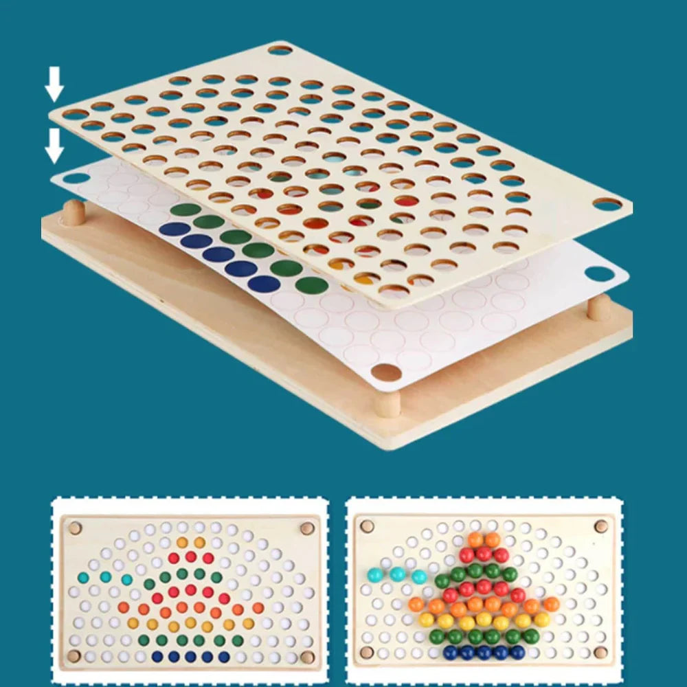 Tablero Patrones de Colores- Madera Montessori